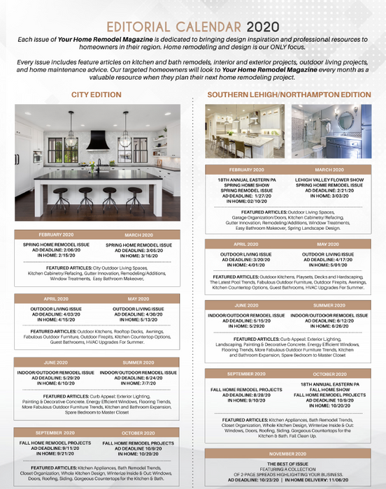 your home remodel magazine media kit